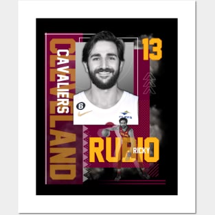 Cleveland Cavaliers Ricky Rubio 13 Posters and Art